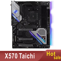 X570 Taichi Motherboard 128GB Support Ryzen 2000 3000 and 5000 Series CPU DDR4 X570 Mainboard 100% Tested Fully Work
