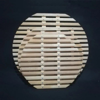 20cm/22cm/24cm/26cm/28cm/30cm/32cm/34cm Grate Bamboo Steaming Buns Sheet Grid Stainless Steel Steamer Drawer Bamboo Pad
