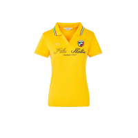 FILA #奧運系列 女吸濕排汗短袖POLO衫-黃色 5POY-1507-YE