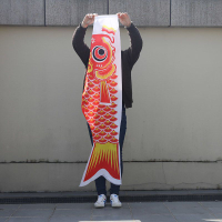 1.5米大號鯉魚旗流蘇兒童玩具風帆旗 導遊旗日本和風幡料理店裝飾