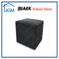 Twin Win Home 40 x 36 x 30 cm FABRIC Simple Stool - Black Color ##Furniture