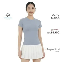 Aerostreet T Shirt Cotton Cloud Perfect Fit Fuji Denim Woman Fitted Tshirt 1B300 XL Denim