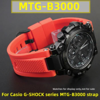 For MTGB3000 rubber strap for Casio G-SHOCK 5672 MTG series MTG-B3000 orange personalized modified sports B3000 silicone strap