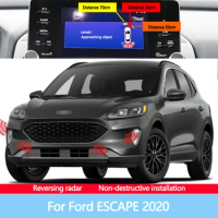 Car Parking Sensor Reverse Backup Radar 8 Probes Beep Show Distance on Display Sensor Video System For Ford ESCAPE 2020