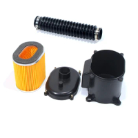 Motorcycle Tricycle 150 200 Paper Core Air Filter Cartridge Assembly Hose Air Box Air Cleaner Intake Cleaner