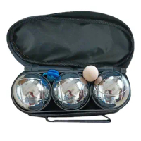 Boules Game Set Reflective Engraved Metal Bocce Ball Petanque Unique Elegant Petanque Boules Games F