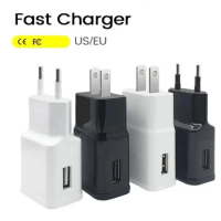 Universal Travel Adapter USB Wall Phone Fast Charger EU US Plug Mobile Phone Charger For Iphone Samsung S8 S10 S20 S23 S24 Htc