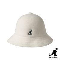 KANGOL-WOOL鐘型帽-白色
