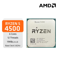 ใช้แล้ว CPU AMD Ryzen 5 4500 3.6 GHz 6-Core 12-Thread 7NM L3=8M 100- 000000644   ซ็อกเก็ตโปรเซสเซอร์