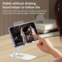 Metal Tablet Mobile Cell Phone Stand For Xiaomi iPhone iPad Desk Holder Bracket Foldable Ultrathin Rack Laptop Table Tablet Part
