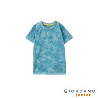 GIORDANO 童裝G-Motion 涼感T恤 - 62 仿段彩土耳其瓦藍