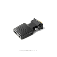 【來電優惠】HDMI-02-1 HDMI轉VGA鍍金音頻轉接頭 獨立音頻/鍍金接頭/智能芯片/體積小巧