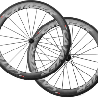 60mm Tubular Clincher Carbon Wheelset with Basalt Braking Surface DT350 Road Bike Carbon Wheels Bike Wheels