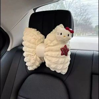 可愛心Kitty汽車頭枕護頸枕透氣車用護頸枕靠枕汽車內飾用品