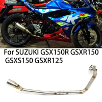 51mm For SUZUKI GSXR150 GSX S150 GSX150R GSXS150 Motorcycle Exhaust Front Mid Link Pipe Muffler Connector Motocross Pit Bike