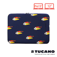 TUCANO X MENDINI時尚設計筆電包(筆電12吋/MB Pro13吋)-大嘴鳥藍