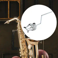 Saxophone Marching Clip Holder Sax Marching Clips, Metal, Durable Music Sheet Clip Sax Clip Stand for Alto Tenor Sax Lyre