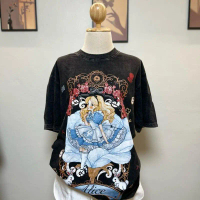 [D]Women's Top T-shirt Oversized Shirt, Fabric Dark Tone Top, Women's Fashion Clothing