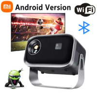 New Xiaomi 4K HD Projector WIFI Portable Home Cinema Smart TV Sync Android Phone LED Projectors Electric Focus 360° Rotation