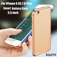 KQJYS Power Bank Phone Charging Cover For iPhone 6 6s Plus Battery Case Portable Battery Charger Cases For iPhone 7 8 Plus