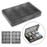Games Accessories Case 28-In-1 Black Game Card Case Holder Cartridge Storage Box For Nintendo DS 3DS