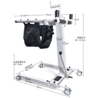 Electric lift shifter for paralyzed disabled elderly multifunctional care transfer device folding commode chair