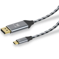 USB-C to Dp 1.4 Cable,Support 8K@60HZ Resolution, Copper Braided DP Cable, Suitable for MacPro Display XDR (1 Meter)