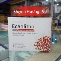 [Sản phẩm hot] Viên uống Canxi hữu cơ Ecanlitho hộp 30 viên giúp xương chắc khỏe