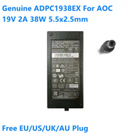 Genuine 19V 2A 38W AC Adapter Power Supply ADPC1938EX ADPC1936 For PHILIPS 220C4LSB/93 276E7Q AOC I2781FH/79 LCD Monitor Charger