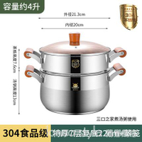304不銹鋼鍋湯鍋加厚煮鍋家用電磁爐專用湯鍋燃氣灶煮面鍋高湯鍋 快速出貨