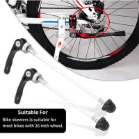 for MTB Bike Folding Parts Bike Replacement Repair Parts Accessory 2pcs Ultralight Alloy Quick Release Skewer Set