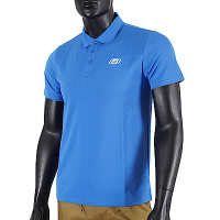 Skechers [L221M009-004Q] 男 短袖 上衣 POLO衫 經典 簡約 素面 百搭 舒適 穿搭 藍