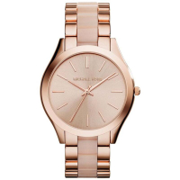 『Marc Jacobs旗艦店』美國代購 MK4284 Michael Kors 玫瑰金珍珠粉貝時尚薄型腕錶