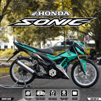 (COD) Decal Sticker Honda SONIC 150R Fullbody Fullblok Sticker Decal SONIC 150R terbaru Desain BUNGL