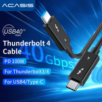 ACASIS Thunderbolt 4 Cable 40Gbps Data Transfer 100W Charging 8K Display Video Compatible with Thunderbolt 3/4/USB4/Type-C Port