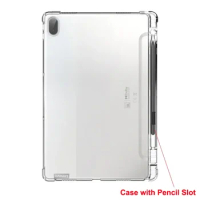 Pencil Solt Case for Lenovo Legion Y700 2022 Xiaoxin Pad Pro J707 J706 11.2 11.5 Plus Tablet Cover Clear Soft Air-bag Pen Holder