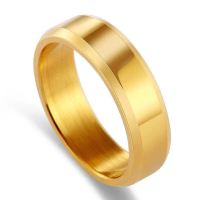 Cincin Emas Polos Segi Pria dan Wanita