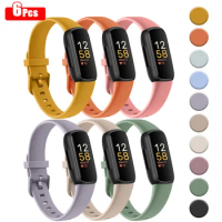 6Pcs/lot Silicone Strap For Fitbit inspire 3 Band Adjustable Watchband Sport Wristband For Fitbit inspire 3 Strap Replacement