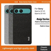Case Sony Xperia 10 VIII / Xperia 10 VII IMAK Fabric Series Casing Light Grey
