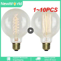 1~10PCS Edison Bulb E27 40W 60W 80W 220V C35 ST64 T45 BT53 A60 G80 G95 G125 Filament Incandescent Light Ampoule Vintage Lamp For