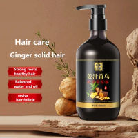 500ml Hair Shampoo Ginger Juice Anti-fall Shampoo Hair Growth Shampoo Solid Hair Control Oil Dandruff Itching Moisturizing