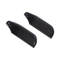 2 pcs * EBOYU Carbon Fiber 62mm Tail Blades Propellers for Align Trex 450 RC Helicopter