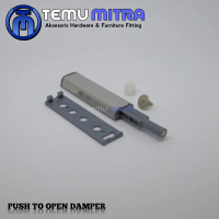 Tip on Push to open pintu lemari STAINLESS 12 cm