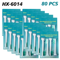 80pcs/lot Wholesale Electric Toothbrush Head Replacement For PHILIPS Model HX3 HX6730 HX9342 Sonicare R710 RS910 RS930 HX6781