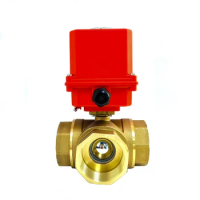 2 inch 3 Way Motorized Ball Valve Electric Ball valve Brass DN50 Ball Valve Three Line Two Point Control