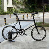 20 Inch Road Bike Aluninum Alloy 451 Rim Steel Frame Bicycle 7 Speeds Rotary Flywheel Beads Hub C-brakes 10.2kg