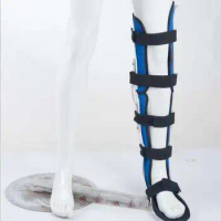 High quality plastic comfortable hip knee ankle foot orthosis KAFO brace with hinge ROM Adjustable Orthopedic Knee brace