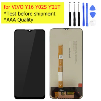for VIVO Y16/ Y02S/ Y21T V2204 V2214 V2203 LCD Display Touch Screen Digitizer Assembly Replacement Repair Parts