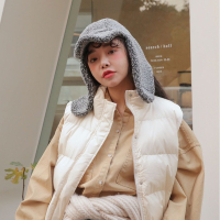 FINDSENSE 品牌 韓國 女士 時尚 加厚 羊羔絨 雷鋒帽 加絨 戶外 保暖 護耳 飛行員 帽子