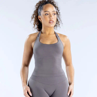 Áo Ba Lỗ Nữ, Kiểu Cổ Yếm Dây Áo Vest, Liền Mạch, Thích Hợp Tập Yoga Và Hở Lưng, Định Hình, Chống Lóa